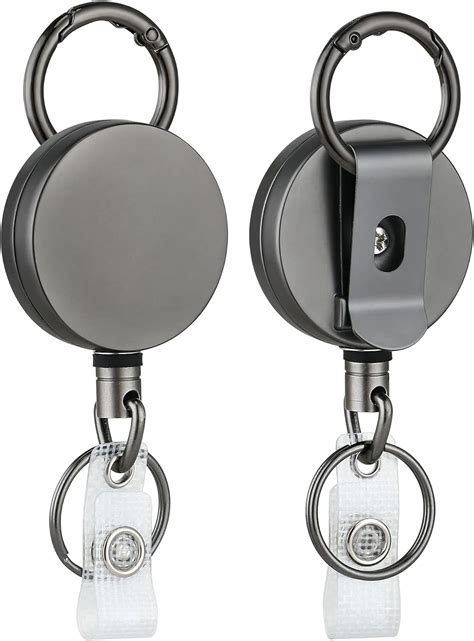 reel badge clips|durable retractable badge reel.